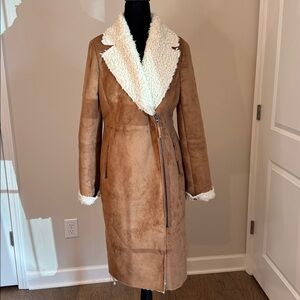 Boden Tan and Cream Trench Coat
